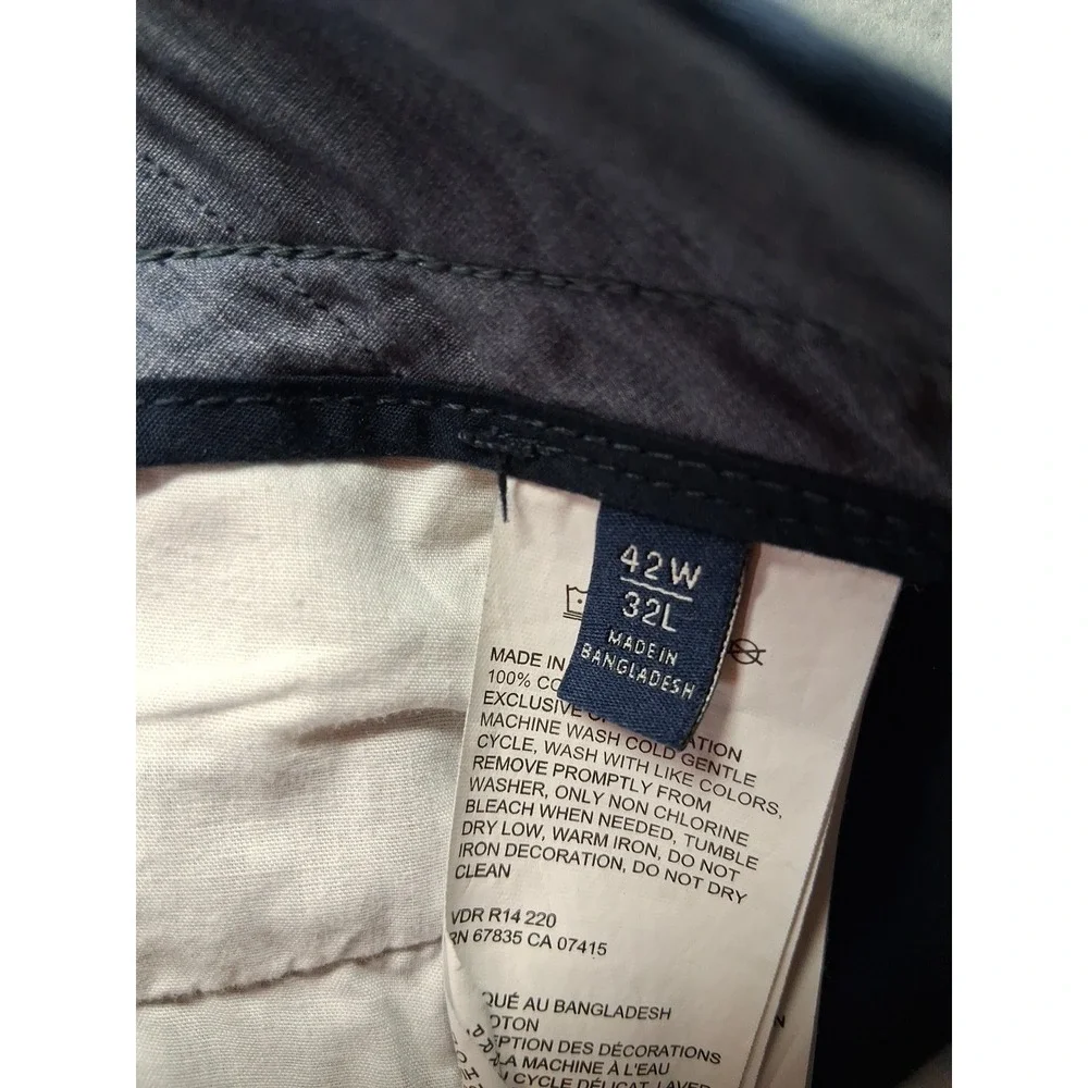 Nautical Men Classic Fit Blue Pants Size 42X32‎ 5 Pockets